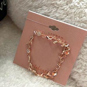 *NEW BRACELET ONLY -LC Lauren Conrad Simulated Crystal Flower Vine BRACELET*